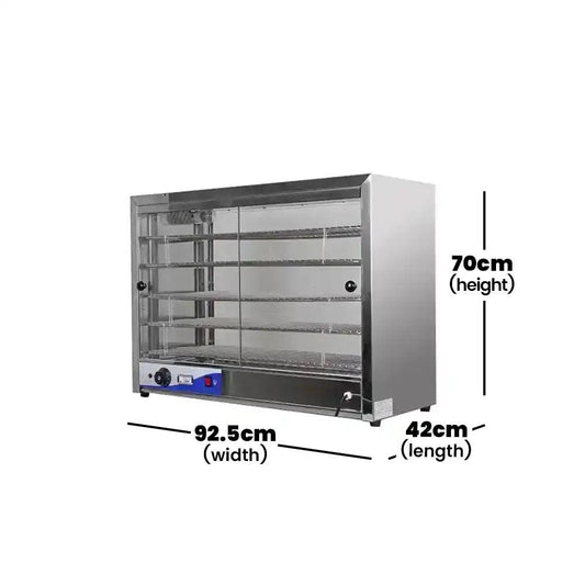 THS HW-805 Electric Food Warmer Display Front Glass Doors, Power 1.5 KW